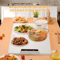 2024 tendance garder les aliments au chaud plateau enroulable silicone électrique plateaux chauffants tapis de plateau chauffant rapide