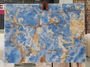 UnionStone Blue Onyx Natural Translucent Backlit Eco-Friendly Modern Waterproof Polished Big Slab Indoor Hotel Graphic Design - Product Image 3