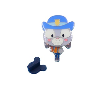 Badge de chaussure en métal personnalisé, en alliage émaillé, avec LED clignotante, épingle de revers, décorations à boucle papillon en nickel brillant - Product Image 5