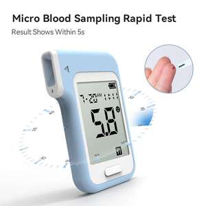 Kit de Monitor de Glucosa en Sangre CE OEM, Prueba Rápida en 5s, 0.7μL, Glucómetro sin Codificación con Memoria para 120 Lecturas, para el Cuidado de la <span class=keywords><strong>Diabetes</strong></span> en el Hogar - Product Image 1