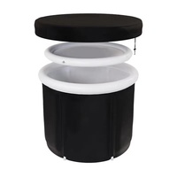 Baignoire gonflable portable pliable en PVC LCD118 pour adultes, avec support extérieur et piscine intégrée