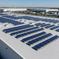 Système de fixation de panneaux solaires pour toit en béton plat Angels Quick Installation, en aluminium anodisé 6005-T5 et acier inoxydable SUS304, garantie 15 ans