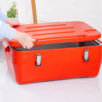 Lot de 3 Glacières Isothermes Extra Larges pour Fêtes et Pique-niques, Boîtes de Rangement et Chauffe-Plats Double Isolation pour Casseroles et Aliments