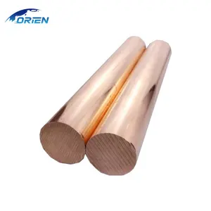 Barra de cobre/haste de cobre 3m 6m 9m 12m de comprimento personalizada C10100 C10200 C11000 qualidade superior preço de fábrica haste de cobre