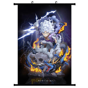 17 Styles Hot New Luffy Retro Poster Anime Sun God Nika HD Printing Esthétique Affiches Tenture Murale Photos pour la Décoration de la Chambre - Product Image 6