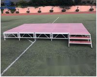 4ftX8ft 4ftX4ft Plate-forme de scène de concert d'événement en aluminium détachable portable