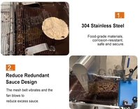 Machine de glaçage automatique compacte de table pour biscuits, dattes et chocolat, avec tunnel de refroidissement alimentaire