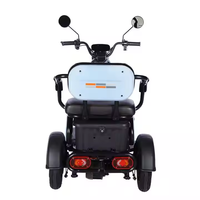 Tricycle électrique motorisé en acier, robuste> 60V >1000W, engrenages à 3 vitesses, plastique ouvert certifié DOT pour 4 passagers 20/58AH