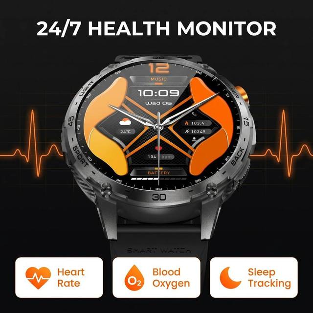 2026 CACGO Call K69 Smart Watch OEM Factory Wholesale 1.75" AMOLED Screen Long Battery LED Flashlight Custom Smartwatch