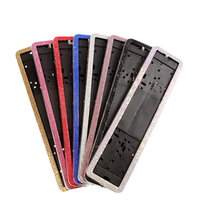 Marco para Matrícula Estándar Europeo, Marco para Matrícula con Incrustaciones de Diamantes de Imitación, Marcos para Matrícula Personalizados - Product Image 1