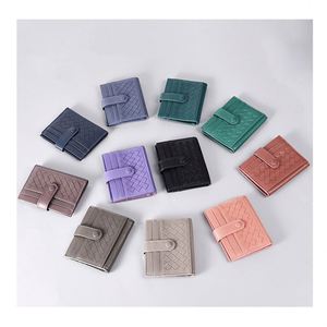 Portefeuille minimaliste occidental en cuir de vachette, porte-cartes de crédit, mini portefeuilles fins - Product Image 1