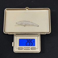 Leurre de pêche Minnow non peint Jerkbait 50mm 2.9g pour truite et achigan, Mini Minnow coulant, Leurre vierge Spearhead Ryuki River Bait Pesca