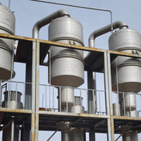 Évaporateur à film tombant sous vide en acier inoxydable à prix d'usine pour la transformation des boissons, des produits laitiers et du sirop
