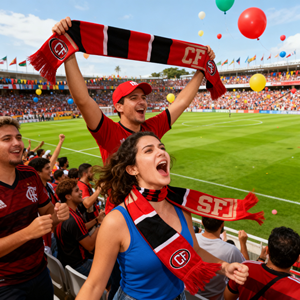 カスタム刺繍入りファンスカーフ 100%アクリル 軽量 サッカークラブ ヨーロッパ選手権 ライブ観戦を盛り上げる - Product Image 2