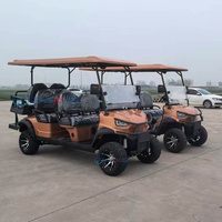 Voiturette de golf tout-terrain 6 places à essence 4 temps, très vendue, vitesse 30-50 km/h, autonomie 90 km+, moteur 3,5 kW, certifiée CE