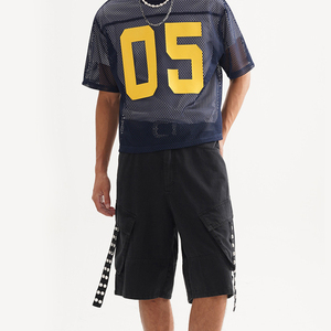 <span class=keywords><strong>T</strong></span>ùy Chỉnh Quá Khổ Hip Hop Thiế<span class=keywords><strong>t</strong></span> Kế Đường Viền Cổ Áo Screenprint <span class=keywords><strong>T</strong></span>ại Phía Trước Của Người Đàn Ông In <span class=keywords><strong>T</strong></span> Áo Sơ Mi Cho Nam Giới Lưới Vải - Product Image 3