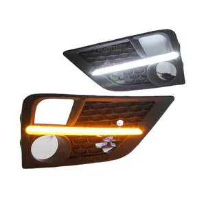 Feux de jour LED clignotant 2 couleurs DRL LED antibrouillard pour honda odyssey 2018 2019 2020