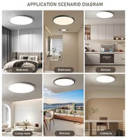Plafonnier LED Moderne DC24V 2000-6000K Blanc Tunable Dali CCT Dimmable 18W 40W D300mm D400mm Encastré