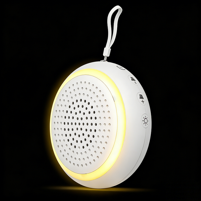 New Portable White Noise Sound Machine for Sleep 30 Soothing Kids Sleep Aid Sounds Nightlight OEM ODM Customized Scheduled