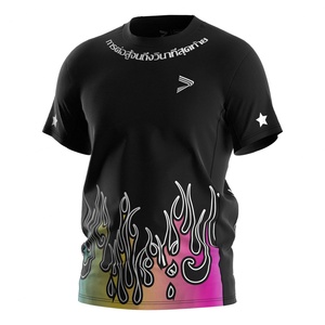 T-shirt de boxe thaïlandaise décontracté OEM pour hommes, sublimation, fitness, entraînement, design Muay Thai violet - Product Image 1