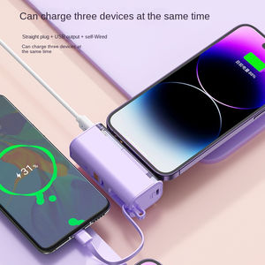 Mini chargeur de <span class=keywords><strong>banque</strong></span> d'alimentation portable avec affichage LED pour iphone Samsung téléphones mobiles Android câble multifonctionnel et polyvalent - Product Image 2