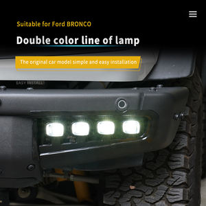 Комплект противотуманных светодиодных ламп 447762 переднего бампера подходит для Ford Bronco Black 21-23 ford bronco автомобильные лампы - Product Image 2