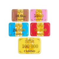 Jetons de casino personnalisés YH Plaques de poker en acrylique de luxe Jeu de jetons de poker en acrylique de casino à 3 couches