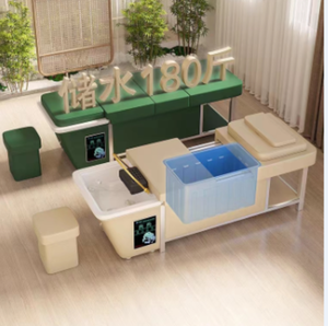 Tête de massage thaïlandaise Spa bassin de lavage des cheveux lavage à contre-courant shampooing chaise lit avec évier de salon - Product Image 5