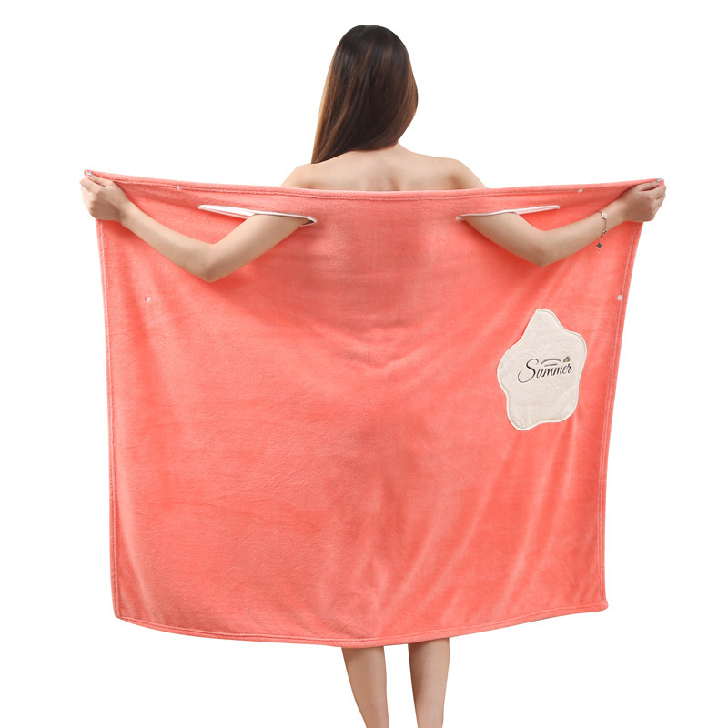 Coral Fleece Body Scrub Towel for