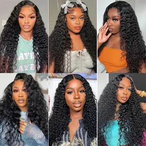 <span class=keywords><strong>Perruque</strong></span> <span class=keywords><strong>Lace</strong></span> Front en Cheveux Humains Vierges Bruts Birmans, Courte, avec Raie Profonde, Style Jerry Curly et Kinky Curly - Product Image 6