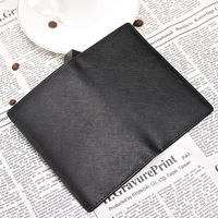 Nouvelle pochette à quantité minimale de commande bas pour hommes simple petit porte-carte avec logo porte-carte d'identité en cuir saffiano