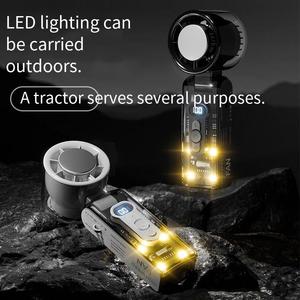 New High-speed Transparent Folding Aromatherapy <b>Handheld</b> <b>Fan</b> Usb Charging Car Outdoor Portable 100-speed Light Wind Turbine - Product Image 4
