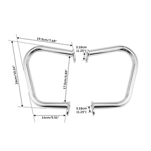 กันชนหน้าโครเมียม TCMT สำหรับรถมอเตอร์ไซค์ <span class=keywords><strong>Triumph</strong></span> <span class=keywords><strong>Bonneville</strong></span> <span class=keywords><strong>Bobber</strong></span> ปี 2017-2020 2019 2018 - Product Image 5