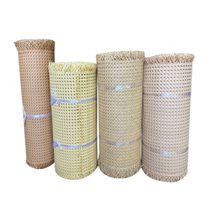 Rouleau de rotin en maille naturelle Sangle de canne en plastique Rouleau de sangle de rotin en rotin à bas prix pour meubles en rotin - Product Image 1