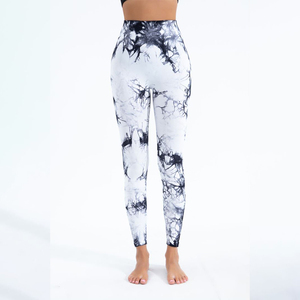 <span class=keywords><strong>Leggings</strong></span> Yoga Donna Hot Sale a Vita Alta con Effetto Tie-Dye e Arricciatura sui Glutei, Asciugatura Rapida e Traspiranti per Fitness - Product Image 4