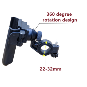 Support universel de téléphone portable pour vélo, Anti-secouement, à <span class=keywords><strong>Clip</strong></span> sur guidon, pour l'extérieur, ABS - Product Image 2