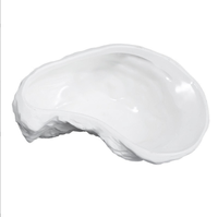 Vaisselle de luxe moderne en porcelaine blanche de haute qualité, assiettes irrégulières et bols pour huîtres et oursins, vente en gros pour restaurants