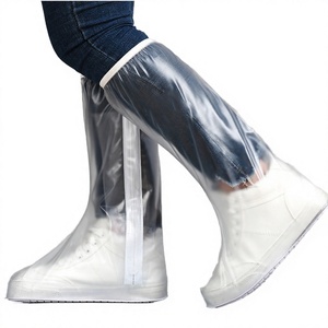 Surchaussures imperméables transparentes en PE, jetables, 14 fils, hauteur 70 cm, pour voyage et camping - Product Image 4