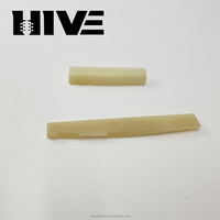 HHIVE Chevalet de guitare folk à 6 cordes en os de bœuf de haute qualité, pièces de rechange pour instruments à cordes
