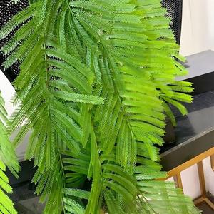 Feuilles de palmier artificielles suspendues, fausse fougère tropicale, décoration murale, branche de <span class=keywords><strong>saule</strong></span> <span class=keywords><strong>pleureur</strong></span> pour la maison, mariage, jardin vertical - Product Image 3