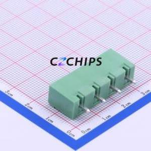 DB2EVC-7.62-4P-GN Plug-in Terminal Block Through hole,P=7.62mm Connector Board-to-Board / Socket - Closed 1x4P 7.62mm Green - Product Image 2