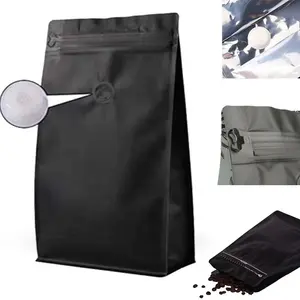 Gerecycled Food Grade Aluminiumfolie Theepakket Koffie Bolsas Para De Cafe Verpakking Verpakking Met Klep Rits