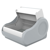 Litière pour chat électrique facile à nettoyer, ouverte et à rabat, avec contrôle par application, toilettes intelligentes pour animaux de compagnie, autonettoyante, automatique.