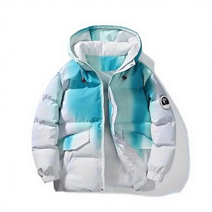 Nouvelle conception de vestes matelassées, vestes d'extérieur personnalisées avec logo, veste à bulles rembourrée de duvet d'oie, manteaux à fermeture éclair, veste à bulles pour homme - Product Image 1