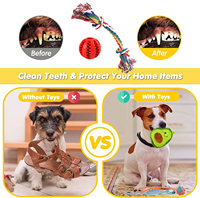 Pawise personnalisé indestructible chien jouets chien en peluche coton corde jouet à mâcher cache-cache en caoutchouc jouets à mâcher pour mâcheurs agressifs