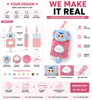 Sac à main IP Sanxiaomao en peluche douce, accessoires de sacs à main avec plusieurs personnages