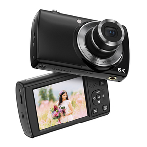 Cámara de Video Portátil con Zoom Óptico <span class=keywords><strong>5X</strong></span>, Pantalla IPS de 2.8 Pulgadas, 64MP, 5K, Estabilización Óptica, Mini Cámara Digital para Fotografía - Product Image 1