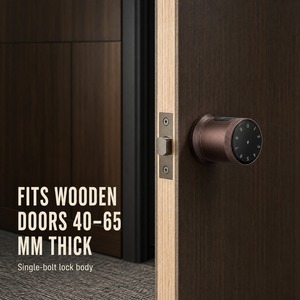 Cerradura Inteligente para Puerta de Dormitorio con Huella Digital, Contraseña Electrónica, Sistema de Seguridad para el Hogar, Perilla Inteligente - Product Image 5