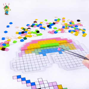 High Quality Kid Plastic Diy <b>Mosaic</b> Early Learning Toy Games Children's <b>Mosaic</b> Craft <b>Kit</b> Toys - Product Image 5