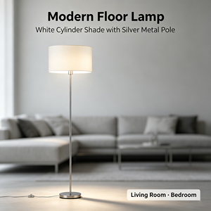 <span class=keywords><strong>Lampe</strong></span> <span class=keywords><strong>sur</strong></span> <span class=keywords><strong>pied</strong></span> en métal simple et moderne, <span class=keywords><strong>abat</strong></span>-<span class=keywords><strong>jour</strong></span> en tissu cylindrique, <span class=keywords><strong>lampe</strong></span> <span class=keywords><strong>sur</strong></span> <span class=keywords><strong>pied</strong></span> pour salon, chambre à coucher, décoration d'hôtel - Product Image 1
